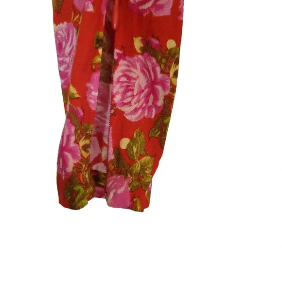 Zara Womens Floral Boho Fairy Cottage Core Draped Crop Top Blouse Size XS - Picture 5 of 6